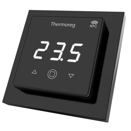 Комплект нагревательный мат под паркет и ламинат Thermomat LP 130 Вт/м² + терморегулятор Thermoreg TI-700 NFC Black